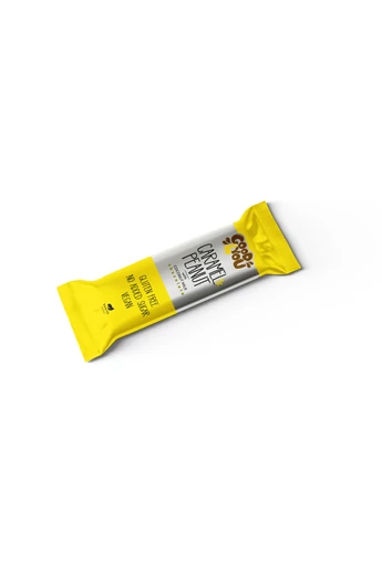 GOOD4YOU karamellás ízű földimogyorós szelet kókusztejes csokoládéval mártva GOOD4YOU karamellás ízű földimogyorós szelet kókusztejes csokoládéval mártva